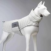 Lindo Dogs - Puffy Honden regenjas - Hondenjas - Hondenkleding - Regenjas voor honden - Waterproof/Waterdicht - Pearl - Wit - Maat 4