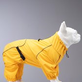 Lindo Dogs - Honden regenjas - Hondenjas - Hondenkleding - Regenjas voor honden - Waterproof/Waterdicht - Poncho - Quattro Vega - Geel - Maat 3