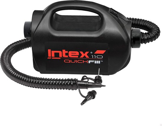 Intex 68609 - Pompe à air électrique QuickFill® - 12V & 220V - avec 3 buses  