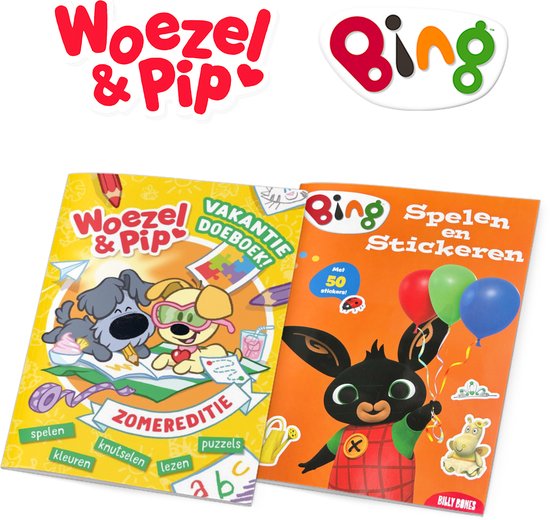 Woezel & Pip + BING - Vakantieboek voor kinderen Voordeelbundel - 2  vakantie doeboeken... | bol.com