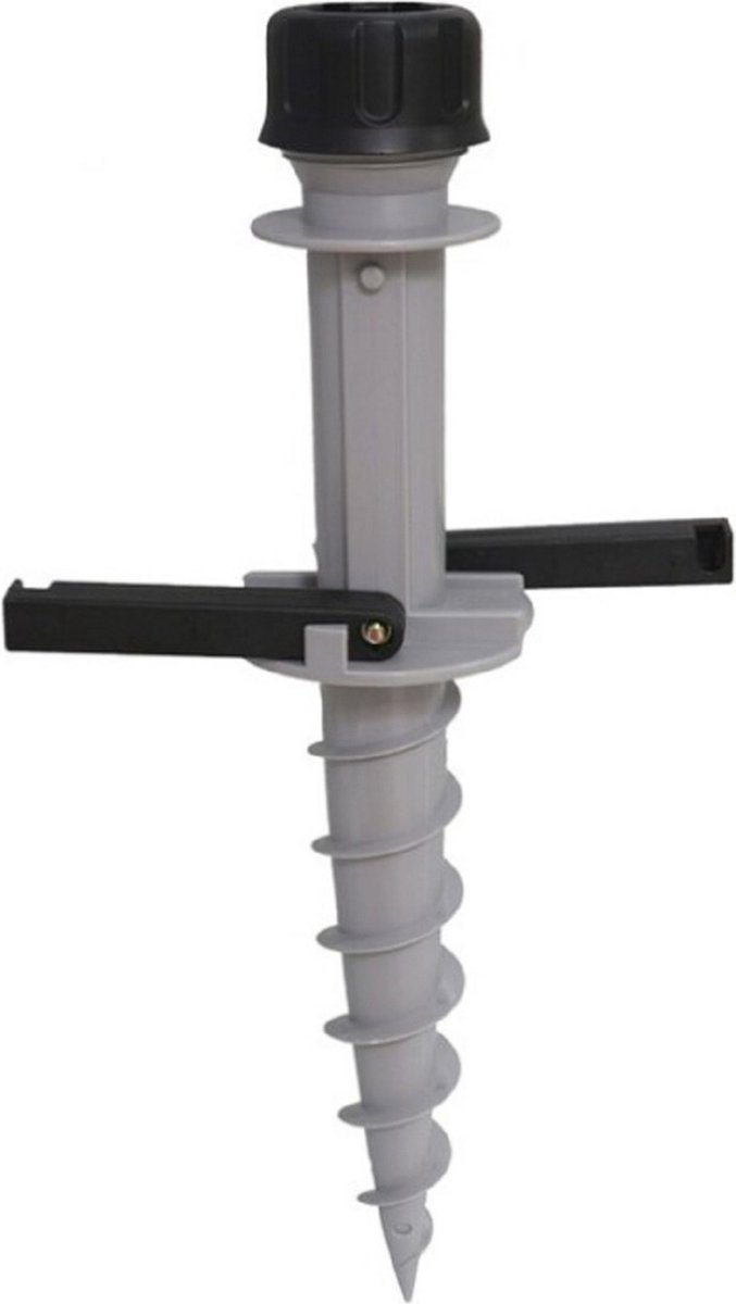 Parasolharing - grijs - kunststof - D40 mm x H43 cm - parasolhouder