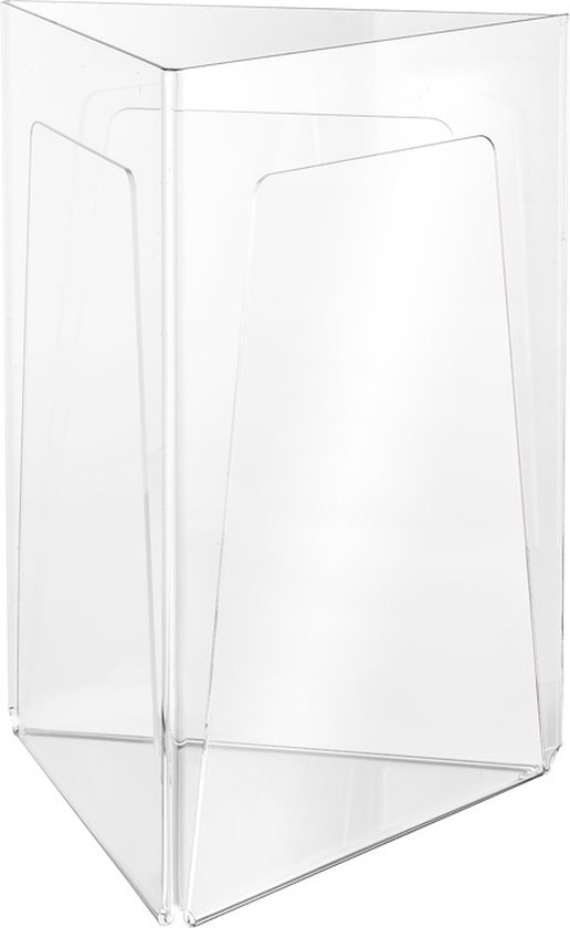 8-pack | porte-brochure | format 10,5 x 21,5 cm debout | Porte-menu | support acrylique | titulaire de la carte acrylique | menu standard 10,5x21,5cm | porte-dépliant | porte-dépliant