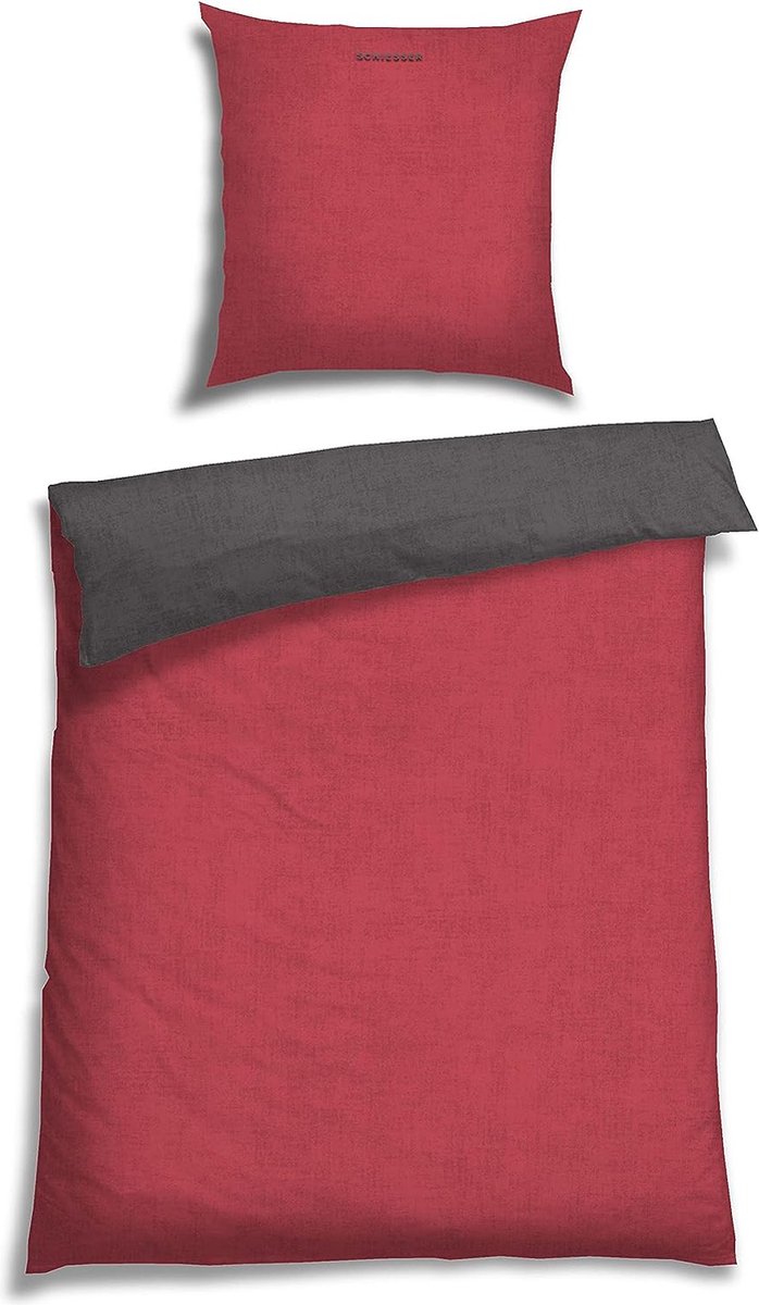 Inhoud - Deze omkeerbare set bestaat uit 1 bedovertrek (155 x 220 cm) en 1 kussensloop (80 x 80 cm). De dekbedhoes is zeer eenvoudig over je dekbed te trekken en heeft aan elke zijde een ander kleur, ideaal voor wat afwisseling dus. Hoogwaardig mater