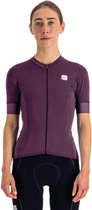 Sportful Outlet Monocrom Korte Mouwen Fietsshirt Paars XS Vrouw