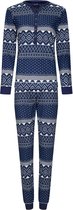 Rebelle - Dames Pyjama set Chrissy - Blauw - Katoen - Maat 42