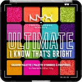 NYX Professional Makeup Ultimate Shadow Palette - I Know That's Bright - Oogschaduw Palet