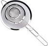 Set of 3 Kitchen Strainers, High-Quality Stainless Steel Sieve 7/12/18 cm, with Long Handle, Flat Edge Fine Wire Mesh Kitchen Sieve Household Sieve Set for Flour, Rice, Pasta, Quinoa, Tea, Icing Sugar