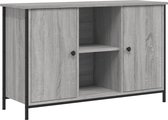vidaXL - Tv-meubel - 100x35x65 - cm - bewerkt - hout - grijs - sonoma - eikenkleurig
