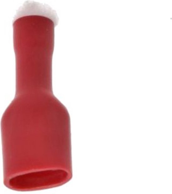 Ohmeron Glissière/Cosse Femelle Isolée 6.3x0.8mm Rouge - 25 pièces