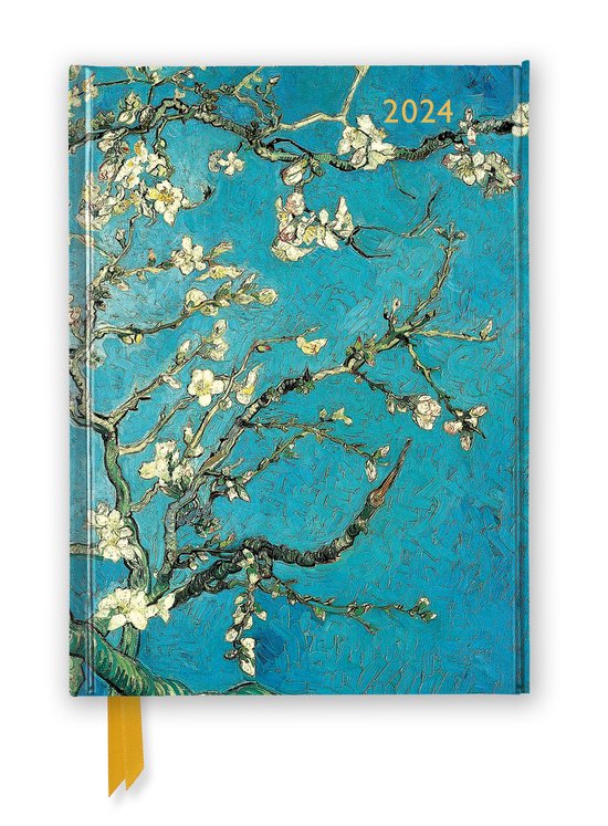 Foto: Vincent van gogh almond blossom 2024 luxury diary page to view with notes