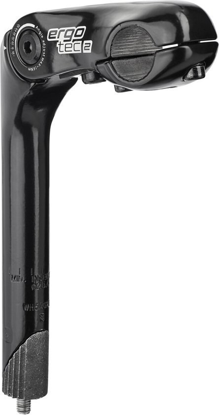 Ergotec Kobra Vario 25.4 Mm Stjälk Silver 120 mm / -10-50º