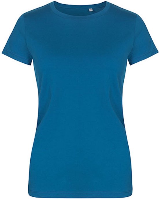 Women's T-shirt met ronde hals Petrol - M