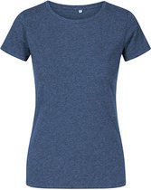 Women's T-shirt met ronde hals Heather Navy - 3XL
