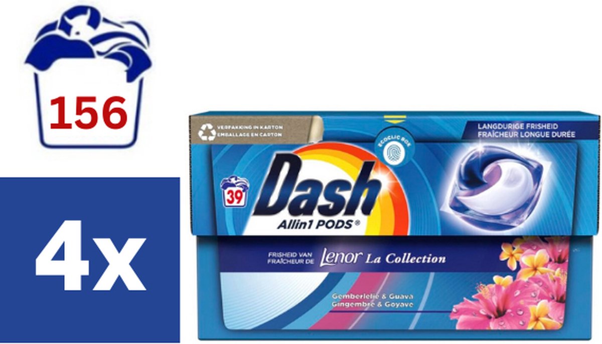 Dosettes de lessive Dash tout-en-1 Sea Breeze - 40 lavages