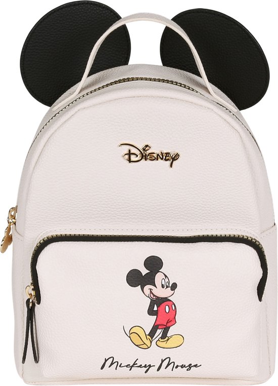 Mickey Mouse DISNEY - Sac à dos cuir écru 25x20x10 cm