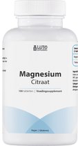 Magnesium Citraat - 200 mg - 100 Tabletten - Ondersteuning voor Spieren, Zenuwen en Vermoeidheid - Vegan - Luto Supplements