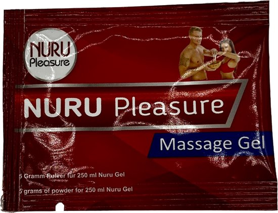Nuru Pleasure Nuru Massage Gel Poeder - Voor sensuele massages - 5x5gr