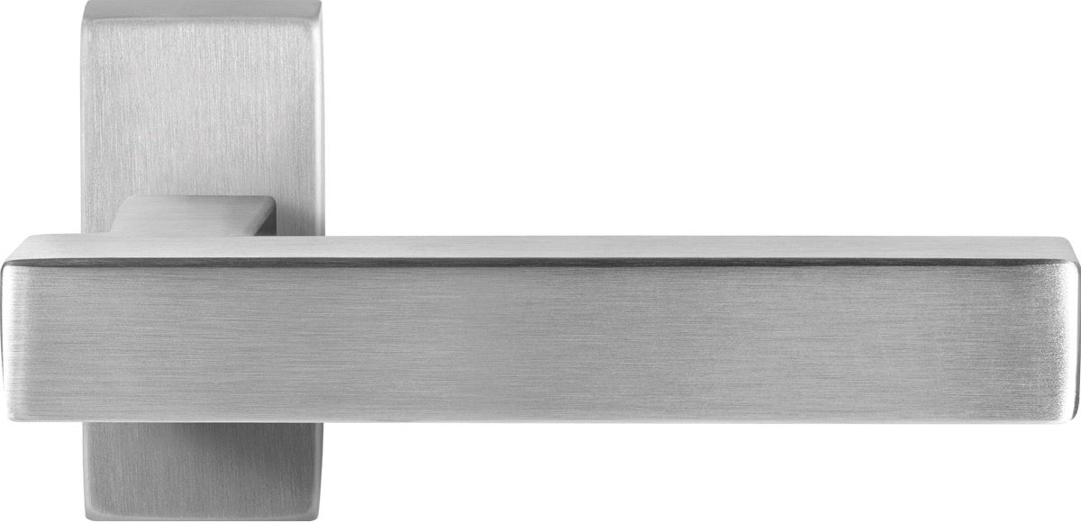 GPF deurkruk op rechthoekige rozet, Toro+, paar, RVS
