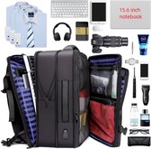 Vermanto Backpack - Sac à dos - Ordinateur portable - Business - Grande capacité - Homme - USB - Zwart