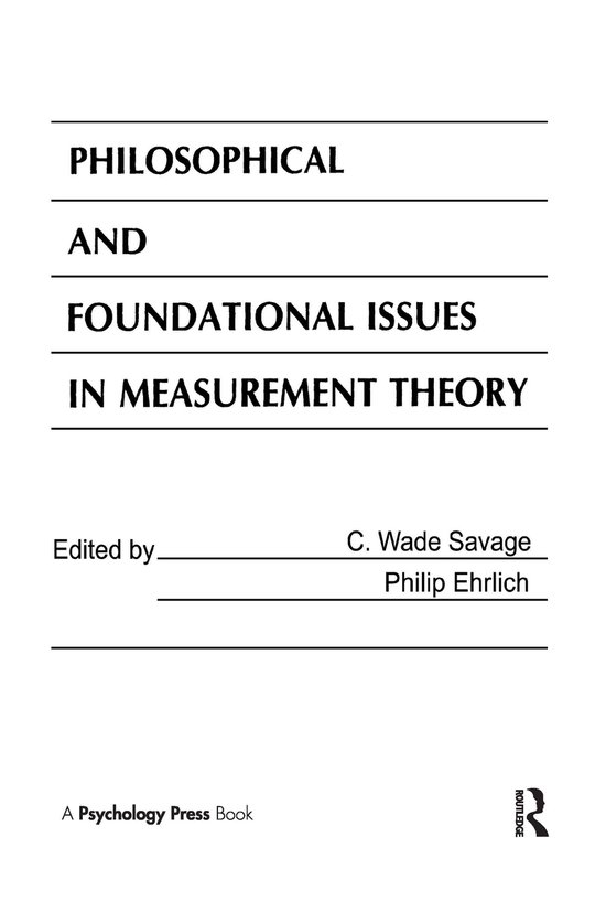 Philosophical and Foundational Issues in Measurement Theory - cover