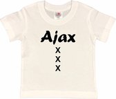 Amsterdam Kinder t-shirt | AJAX XXX | Verjaardagkado | verjaardag kado | grappig | jarig | Amsterdam | Ajax | cadeau | Cadeau | Wit/zwart | Maat 122/128