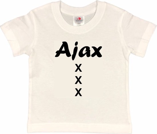 Amsterdam Kinder t-shirt | AJAX XXX | Verjaardagkado | verjaardag kado | grappig | jarig | Amsterdam | Ajax | cadeau | Cadeau | Wit/zwart | Maat 98/104