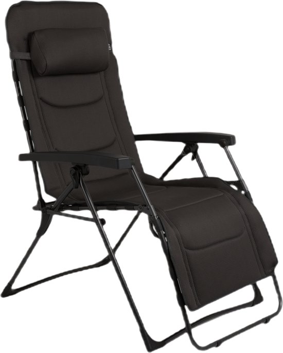 Redwood Emerald Relaxstoel - Camping relaxstoel opvouwbaar - Zwart