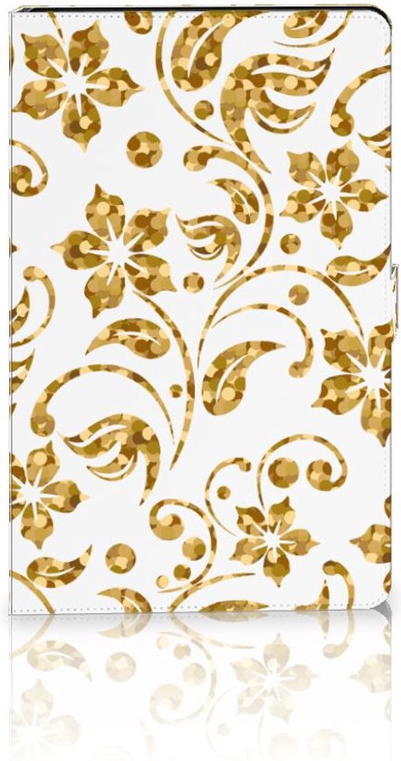Lenovo Tab P11 Gen 2 Tablet Cover Gouden Bloemen