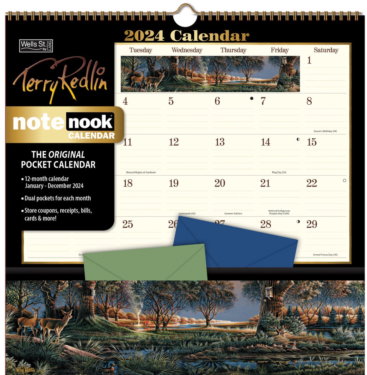 Terry Redlin Pocket Note Nook Kalender 2024