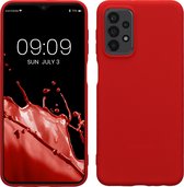 kwmobile telefoonhoesje geschikt voor Samsung Galaxy A23 4G / 5G - Hoesje voor smartphone - Back cover in klassiek rood