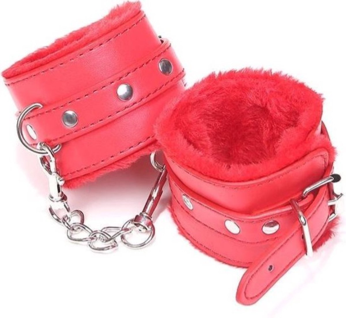 Goedkoopste Bondage toys - sexy zachte handboeien - enkelboeien - Volwassenen - seksspeeltjes - bondage - boeienset voor handen en enkel. kleur rood