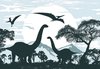 Fotobehang - Vlies Behang - Dino's - Dinosaurussen - 312 x 219 cm