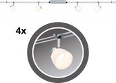 LED Plafondspots met rails - Verlichting op maat - 4 Spotjes
