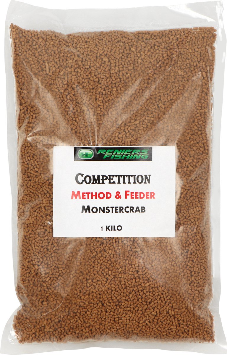 Reniers Fishing Method & Feeder Competition Pellets 1 Kilo - Smaak : Sweet Bream Caramel