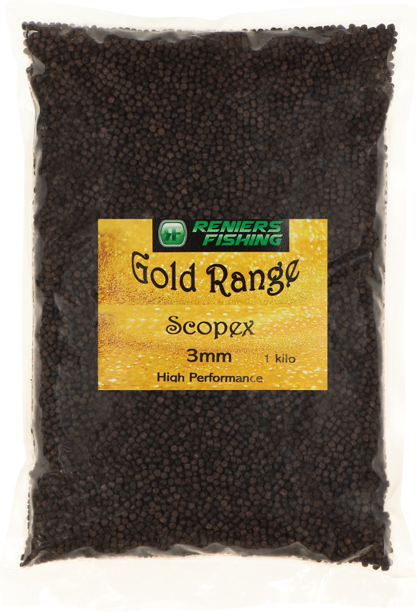 Reniers Fishing Gold Range Purple Methodfeeder Pellets 2mm - Smaak : Scopex