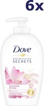 6x Dove Liquid Soap 250ml Glowing Ritual