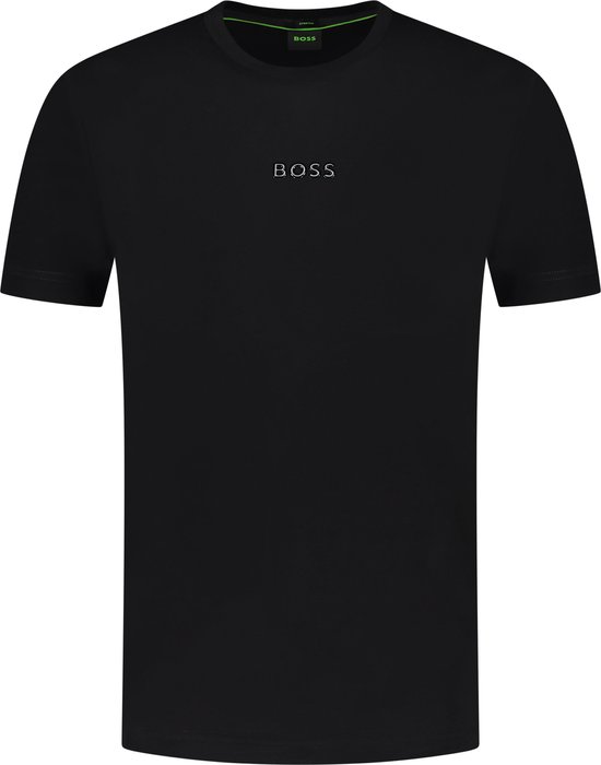 T-shirt Boss Zwart Normal - Taille M - Homme - Collection Printemps/Été - Katoen