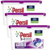 Capsules de lavage Persil 3en1, Color Protect - Pack économique - 3 x 38 lavages