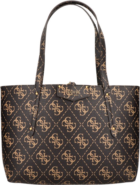 Guess Grote Schoudertas Dames Eco Brenton Bruin bol