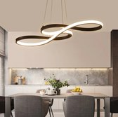 LuxiLamps - Hanglamp - Kroonluchter - Zwart - Woonkamerlamp - Moderne lamp - Eetkamer Lamp - LED Plafondlamp - Plafonniere