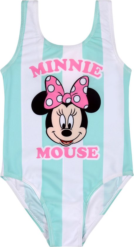 DISNEY Minnie Mouse - Gestreept zwempak voor meisjes
