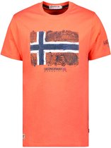 Geographical Norway Expedition T-shirt Ronde Hals Met Print - XL