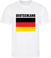 Duitsland - Deutschland - Germany - T-shirt Wit - Voetbalshirt - Maat: S - Landen shirts