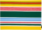 Marimekko Paraati polyester gestreepte placemat in zomerse kleuren (afneembaar) | 31 x 42 cm