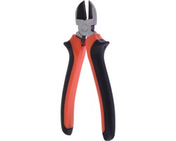Zijkniptang - 15 cm - metaal/kunststof - zijsnijtang - tang - gereedschap - klussen - Kniptang voor o.a. elektradraden - Klusbenodigdheden