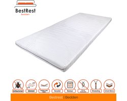 Topdekmatras - Topper - 120x200 - Nasa Visco Platina foam - Traagschuim - 7cm dik - Cooltouch Tijk