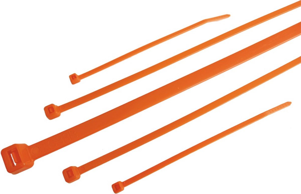 Tirex - Kabelbundelband 4,8 mm 250 mm oranje 100st. zak