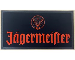 Jagermeister Barmatje, Dripmat barmat, Bar matje, Bar mat, Barrunner antislip matje rubber -CAFE- THUISBAR-MANCAVE- KROEG- MAN CAVE