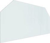 vidaXL - Glasplaat - openhaard - zeshoekig - 120x60 - cm