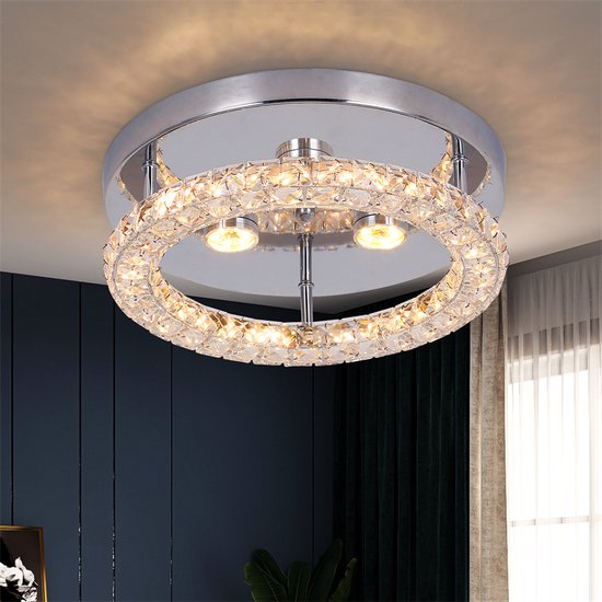 Ring Crystal Plafondlamp - Moderne Gangpad Lamp - Led Lamp - Plafondlamp - Plafoniere - Kroonluchter